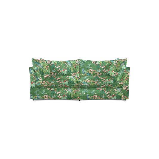 Coco 2.5 seater sofa with Knife Edge cushion in Belleville Juniper - Made to Order