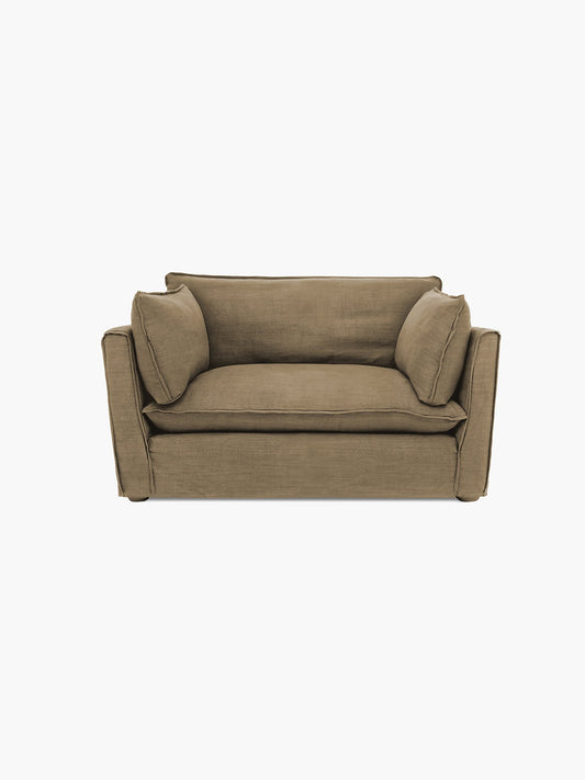 Cocobella Loveseat in Boho Parchment