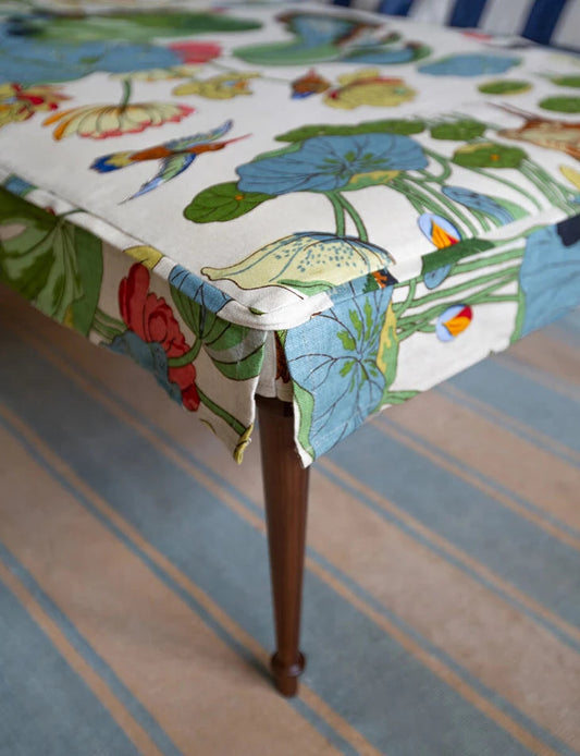 Coco Small Coffee Table in GPJ Nympheus Stone/Pistachio - Made to Order