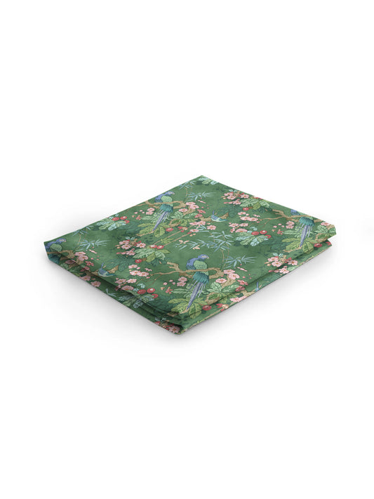 Cocobella Footstool Cover in Belleville Juniper