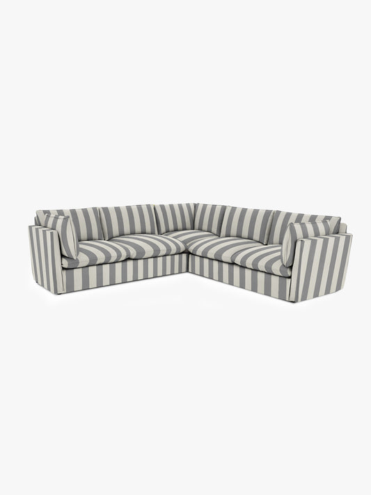 Cocobella 3 x 3 seater sofa in Garden Grey Stripe