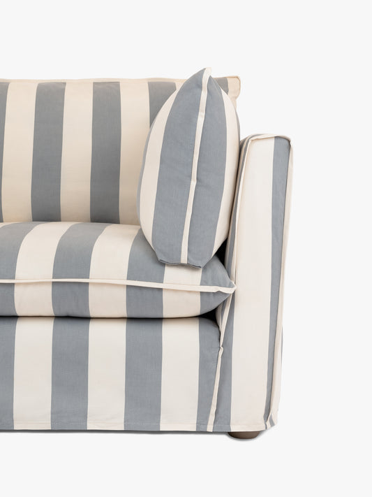 Cocobella RH 2 x 3 seater sofa in Garden Grey Stripe
