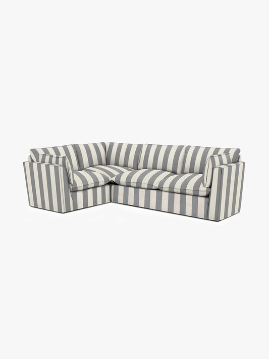 Cocobella RH 2 x 3 seater sofa in Garden Grey Stripe