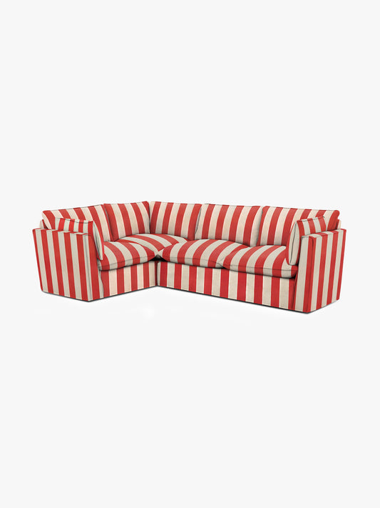 Cocobella RH 2 x 3 seater sofa in Petunia Stripe