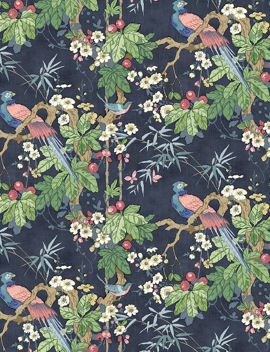 Belleville - Miji - Navy Fabric Sample