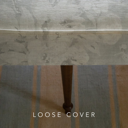 Coco Small Coffee Table Self Piped in Andrew Martin Peony Cloud - Cover Only