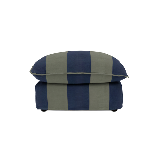 Cocobella Footstool in Woodland Stripe