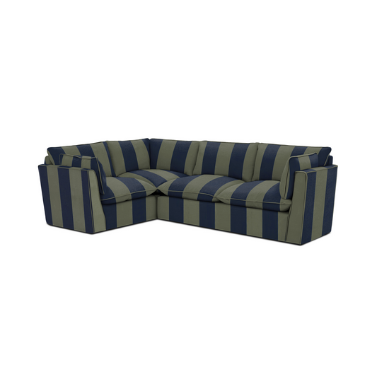 Cocobella RH 2 x 3 seater sofa in Woodland Stripe