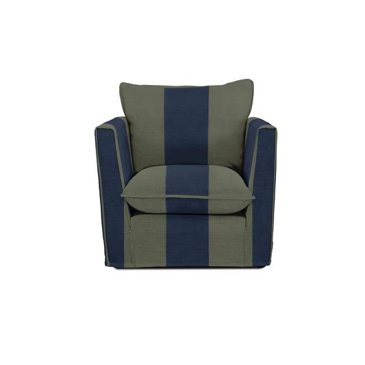 Cocobella Armchair in Woodland Stripe