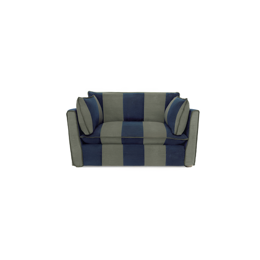 Cocobella Loveseat in Woodland Stripe