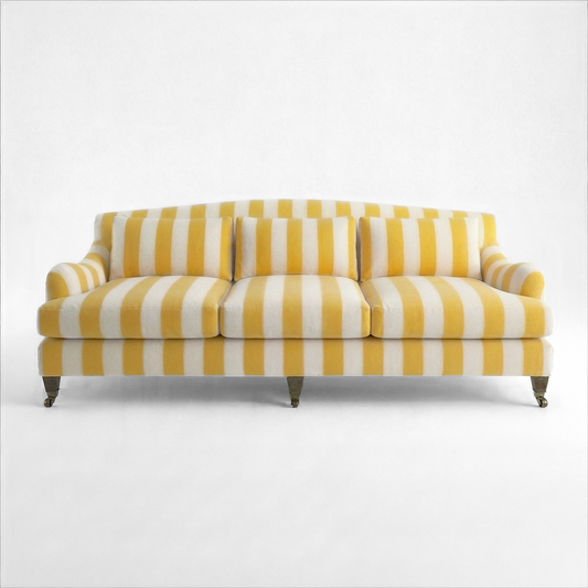 Felix 4 seater sofa in Dandelion Stripes