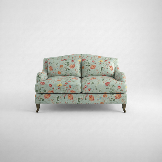 Felix 2 seater sofa in Natural Linen Wildwood Duck Egg
