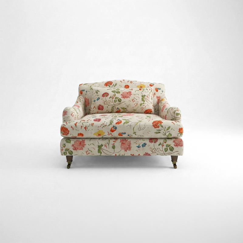 Felix Loveseat in Natural Linen Wildwood Ivory