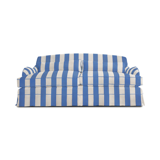 Felix Large Sofa in Cornish Blue Stripe