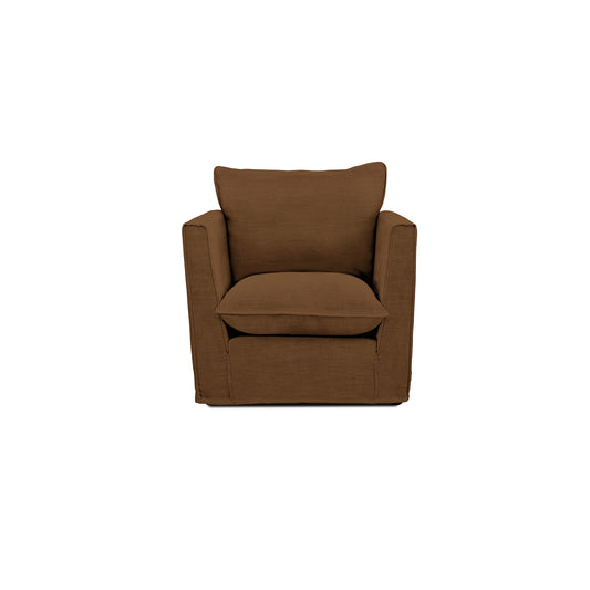 Cocobella Armchair in Beatrice Nutmeg