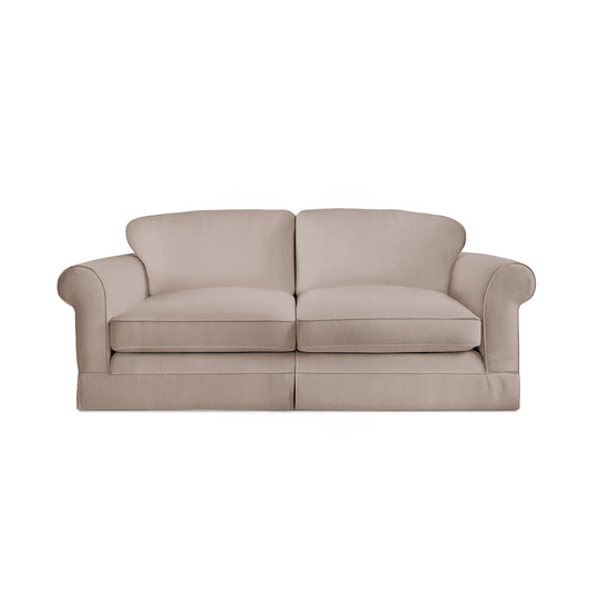 Salthrop Large Sofa with Big Back Cushion in Beatrice Barley