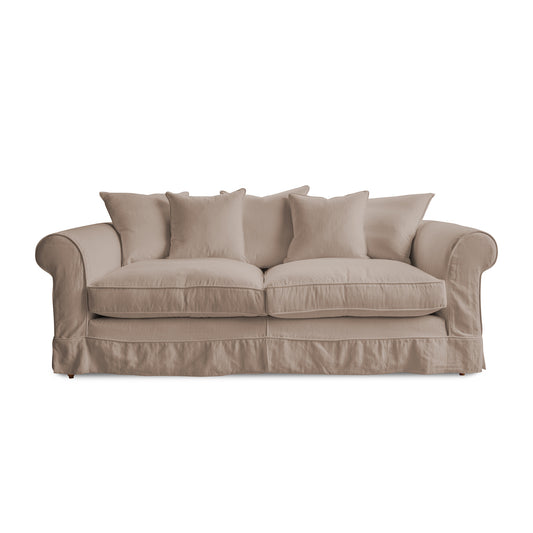 Salthrop Large Sofa with Scatter Cushion in Beatrice Barley