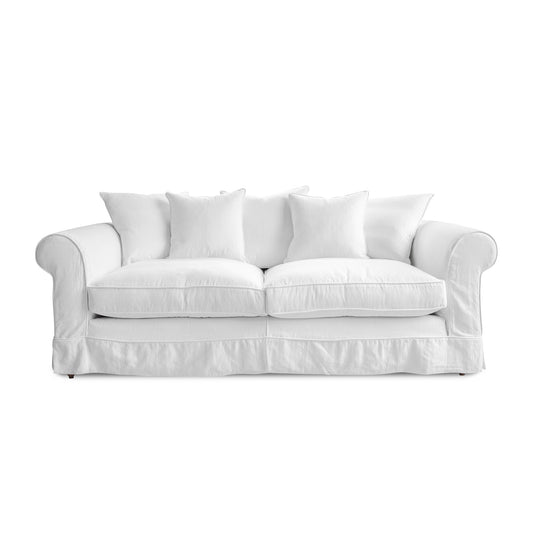 Salthrop Large Sofa with Scatter Cushion in Beatrice Camelia