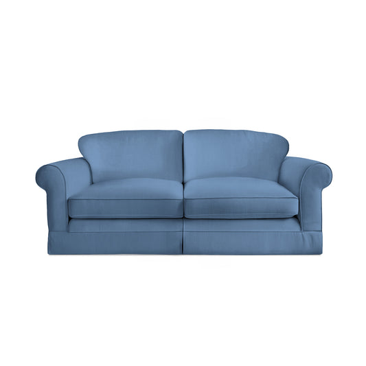 Salthrop Large Sofa with Big Back Cushion in Boho Denim