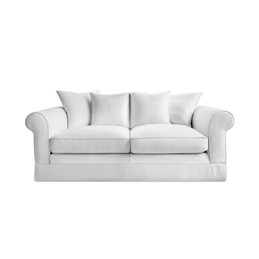 Salthrop Medium Sofa with Scatter Cushion in Beatrice Camelia