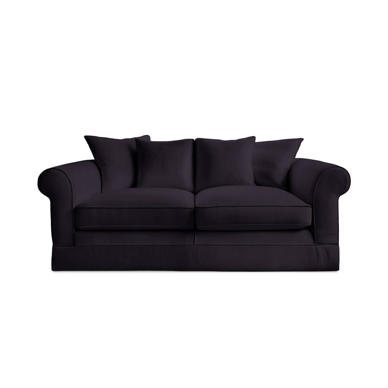 Salthrop Medium Sofa with Scatter Cushion in Beatrice Midnight