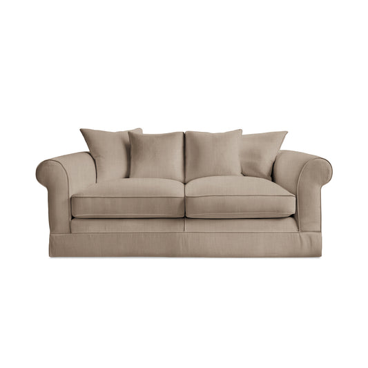 Salthrop Medium Sofa with Scatter Cushion in Boho Parchment