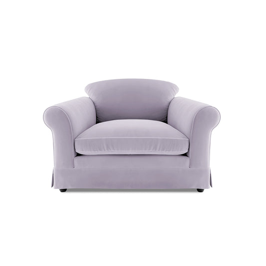 Barton Small Sofa with Big Back Cushions in Cotton Linen Sea Salt - Made To Order