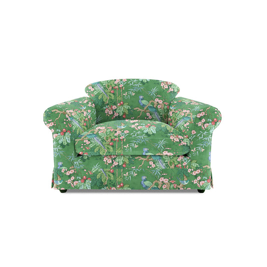 Barton Small Sofa with Big Back Cushions in Belleville Juniper - Made to Order