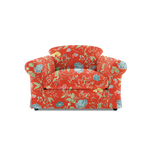 Barton Small Sofa with Big Back Cushions in Wildwood Pumpkin - Made to Order