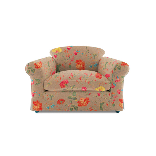 Barton Small Sofa with Big Back Cushions in Wildwood Twig - Made to Order