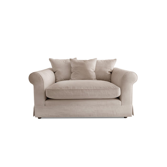 Salthrop Loveseat with Scatter Cushion in Beatrice Barley