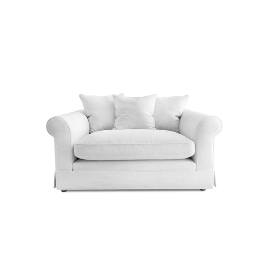 Salthrop Loveseat with Scatter Cushion in Beatrice Camelia