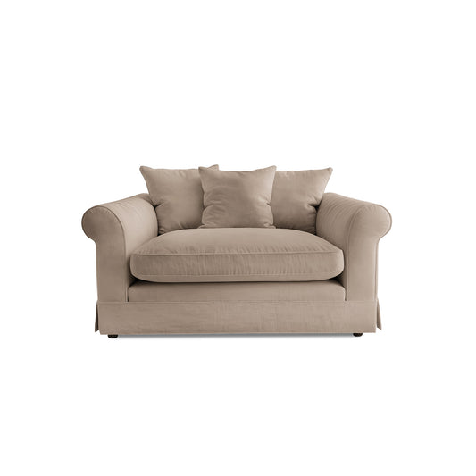 Salthrop Loveseat with Scatter Cushion in Boho Parchment