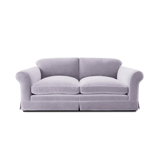 Barton Large Sofa with Big Back Cushions in Cotton Linen Sea Salt - Made To Order