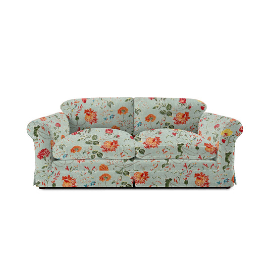 Barton Large Sofa with Big Back Cushions in Wildwood Duck Egg - Made To Order