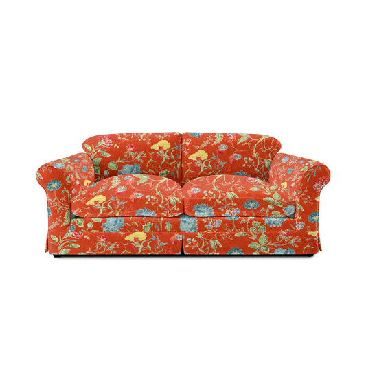 Barton Large Sofa with Big Back Cushions in Wildwood Pumpkin - Made To Order