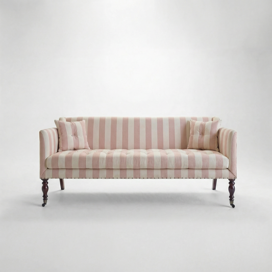 Sophia 3 seater sofa in Blossom Stripe - Made to Order