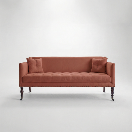 Sophia 3 seater sofa in Cotton Linen Marigold - Made to Order