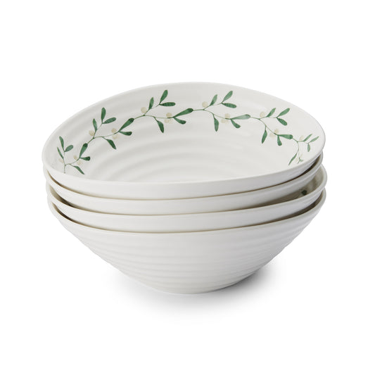 Amor Porcelain Cereal Bowls - Set of Four