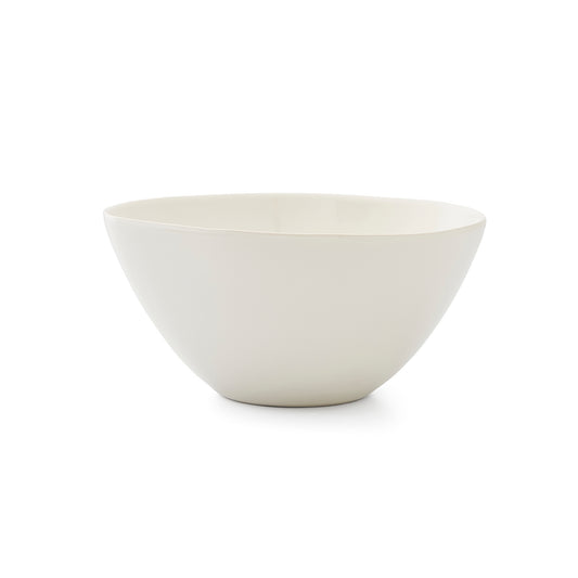 Cream Arbor Serving Bowl