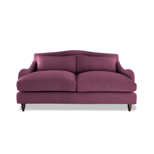 Isobel 2.5 Seater Sofa in Damson Linen - Made to Order