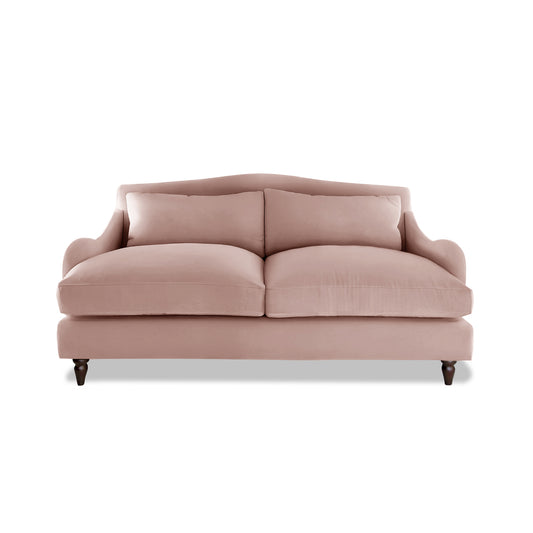 Isobel 2.5 Seater Sofa in Dusky Pink Linen - Made to Order