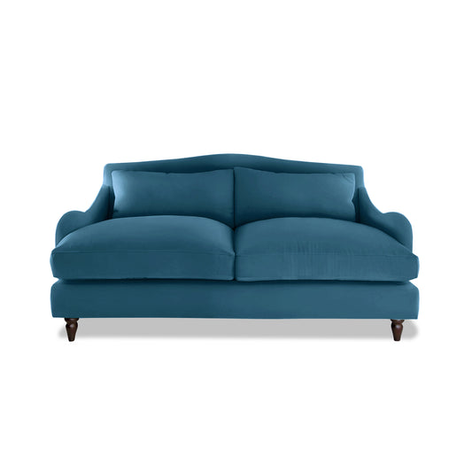 Isobel 2.5 Seater Sofa in Indigo Linen - Made to Order