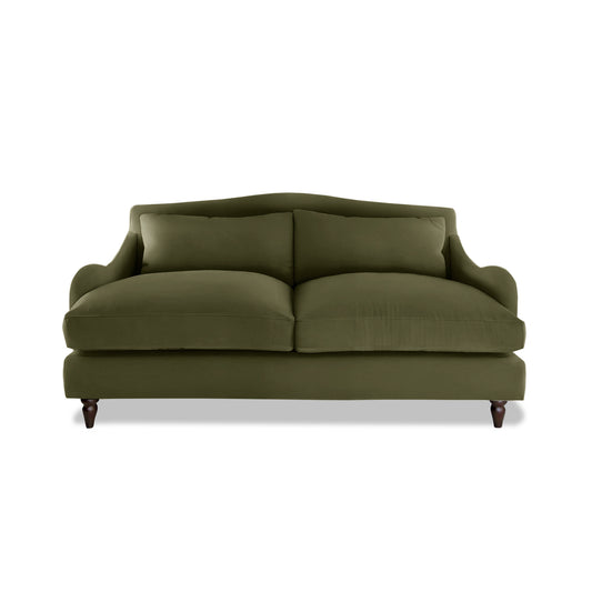 Isobel 2.5 Seater Sofa in Khaki Linen - Made to Order