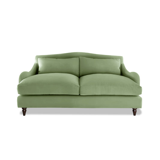 Isobel 2.5 Seater Sofa in Moss Linen - Made to Order