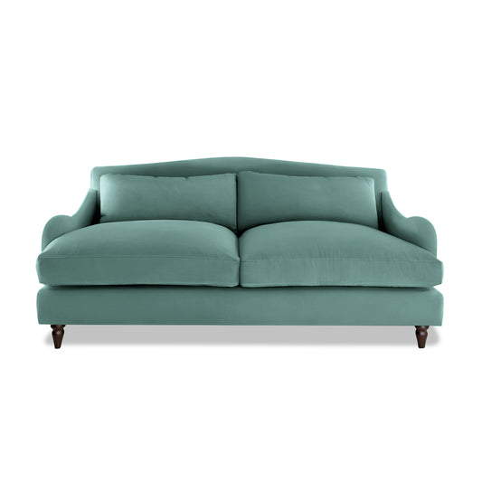 Isobel 3 Seater Sofa in Cerulean Linen - Made to Order