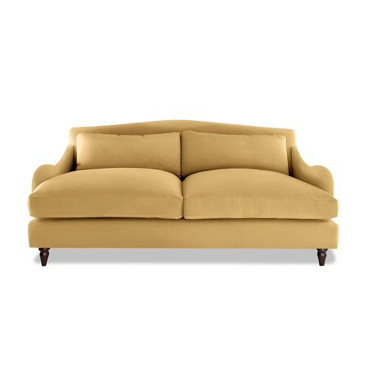 Isobel 3 Seater Sofa in Maize Linen - Made to Order