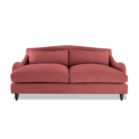 Isobel 3 Seater Sofa in Rouge Linen - Made to Order