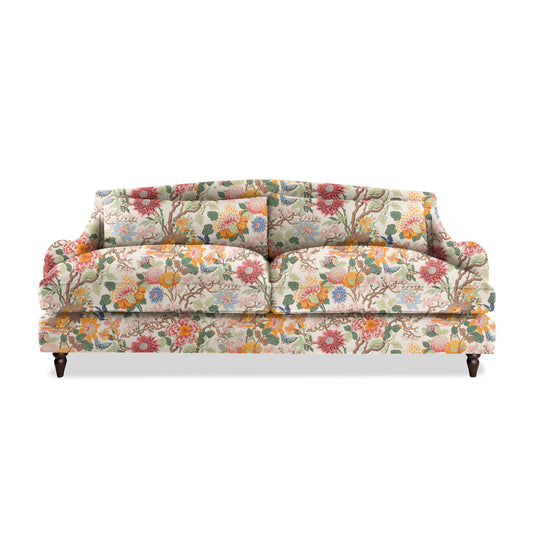 Isobel 4 seater sofa in Magnolia Cream Blue