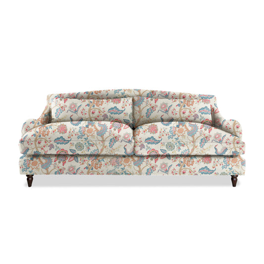 Isobel 4 seater sofa in Natural Linen Kitty Indian Summer